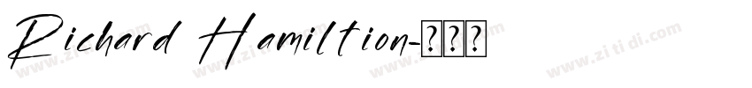 Richard Hamiltion字体转换